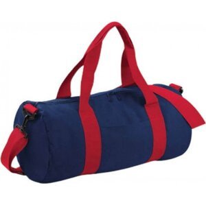 BagBase Sportovní oválná taška přes rameno 20 l Barva: modrá námořní - červená, Velikost: 50 x 25 x 25 cm BG140