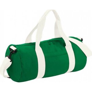 BagBase Sportovní oválná taška přes rameno 20 l Barva: zelená výrazná - bílá, Velikost: 50 x 25 x 25 cm BG140