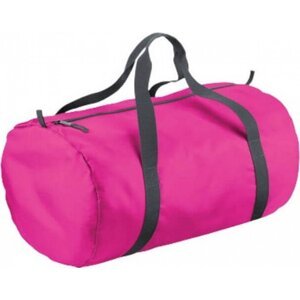 BagBase Cestovní válcová taška s tkanými držadly 32 l Barva: Fuchsiová, Velikost: 50 x 30 x 26 cm BG150