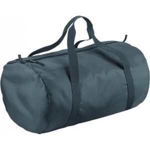 BagBase Cestovní válcová taška s tkanými držadly 32 l Barva: Šedá grafitová, Velikost: 50 x 30 x 26 cm BG150