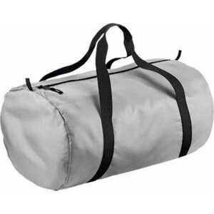 BagBase Cestovní válcová taška s tkanými držadly 32 l Barva: stříbrná, Velikost: 50 x 30 x 26 cm BG150