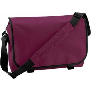BagBase Omyvatelná taška Messenger přes rameno 11 l Barva: Vínová, Velikost: 38 x 30 x 12 cm BG21