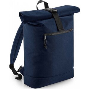 BagBase Rolovací batoh na notebook 15,6 " ze 100% recyklovaného polyesteru Barva: modrá námořní, Velikost: 32 x 44 x 13 cm BG286