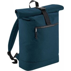 BagBase Rolovací batoh na notebook 15,6 " ze 100% recyklovaného polyesteru Barva: modrá petrolejová, Velikost: 32 x 44 x 13 cm BG286