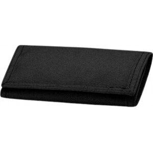 BagBase Jednoduchá peněženka na suchý zip Barva: Černá, Velikost: 9 x 13 cm BG40