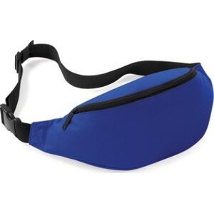 BagBase Sportovní ledvinka se zadní kapsičkou na zip 2,5 l Barva: Modrá výrazná, Velikost: 38 x 14 x 8 cm BG42