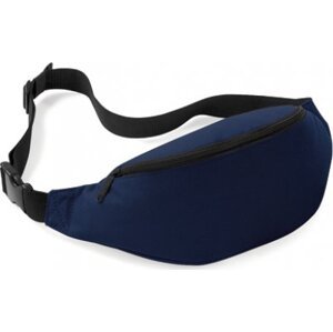 BagBase Sportovní ledvinka se zadní kapsičkou na zip 2,5 l Barva: modrá námořní, Velikost: 38 x 14 x 8 cm BG42