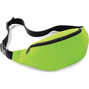 BagBase Sportovní ledvinka se zadní kapsičkou na zip 2,5 l Barva: Limetková zelená, Velikost: 38 x 14 x 8 cm BG42