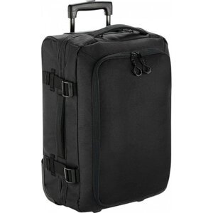 BagBase Kabinový kufr na kolečkách se dvěma hlavními oddíly 40 l Barva: Černá, Velikost: 35 x 54 x 30 cm BG481