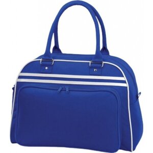 Sportovní retro taška Bowling Bagbase 23 l Barva: modrá královská - bílá, Velikost: 44 x 31 x 25 cm BG75