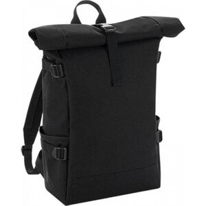 BagBase Rolovací batoh s postranními kapsami, na notebook až 17" Barva: černá - černá, Velikost: 28 x 48 x 15 cm BG858
