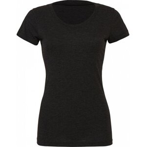 Bella+Canvas Dámské tričko s kulatým výstřihem Bella Barva: šedá uhlová - černá trojsměs melír, Velikost: XL BL8413