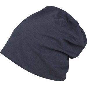 Build Your Brand Pánská strečová čepice Jersey Beanie Barva: modrá námořní BY002