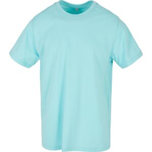 Build Your Brand Pevné úzké dlouhé triko s kulatým lemem 200g/m Barva: modrá azurová, Velikost: XXL BY004