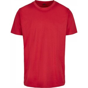 Build Your Brand Pevné úzké dlouhé triko s kulatým lemem 200g/m Barva: červená city, Velikost: 3XL BY004