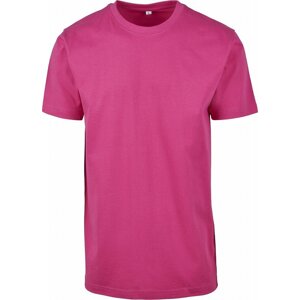 Build Your Brand Pevné úzké dlouhé triko s kulatým lemem 200g/m Barva: růžová hibiskus, Velikost: 3XL BY004