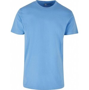 Build Your Brand Pevné úzké dlouhé triko s kulatým lemem 200g/m Barva: modrá nebeská, Velikost: 3XL BY004