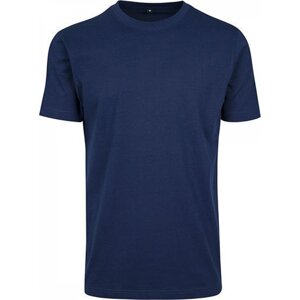 Build Your Brand Pevné úzké dlouhé triko s kulatým lemem 200g/m Barva: modrá námořní světlá, Velikost: 3XL BY004