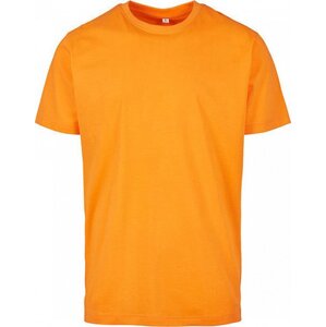 Build Your Brand Pevné úzké dlouhé triko s kulatým lemem 200g/m Barva: Oranžová, Velikost: 3XL BY004