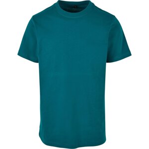 Build Your Brand Pevné úzké dlouhé triko s kulatým lemem 200g/m Barva: Zelená emeraldová, Velikost: 3XL BY004