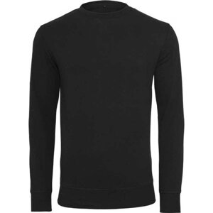 Zpevněné tričko s dlouhým rukávem Build Your Brand 240 g/m Barva: Černá, Velikost: L BY010