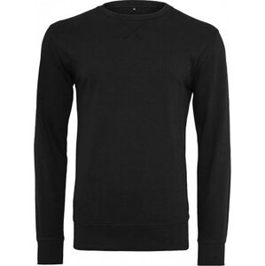 Zpevněné tričko s dlouhým rukávem Build Your Brand 240 g/m Barva: Černá, Velikost: XS BY010