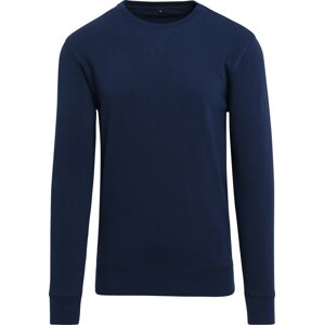 Zpevněné tričko s dlouhým rukávem Build Your Brand 240 g/m Barva: modrá námořní světlá, Velikost: M BY010