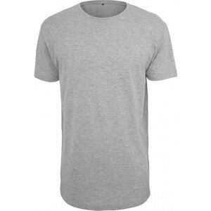 Extra dlouhé pánské bavlněné triko Build Your Brand Barva: šedá melír, Velikost: 3XL BY028
