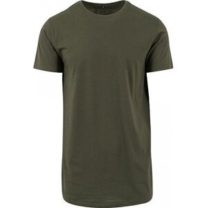 Extra dlouhé pánské bavlněné triko Build Your Brand Barva: zelená olivová, Velikost: 3XL BY028