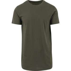 Extra dlouhé pánské bavlněné triko Build Your Brand Barva: zelená olivová, Velikost: L BY028