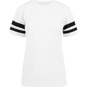 Dámský síťový dres Build Your Brand Barva: bílá - černá, Velikost: L BY033