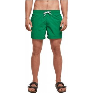 Pánské plavky s bočními kapsami a zadní kapsou na zip Build Your Brand Barva: Zelená lesní, Velikost: XL BY050