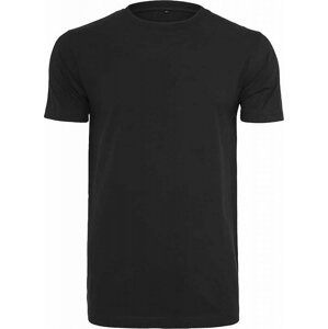 Build Your Brand Prodloužené pánské tričko z měkčené organické bavlny 180 g/m Barva: Černá, Velikost: 3XL BY136
