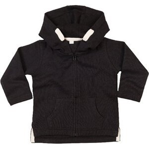 Babybugz Kabátek s kapucí pro miminka z měkkého materiálu Barva: Černá, Velikost: 12-18 měsíců BZ32