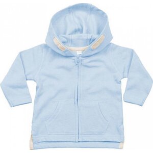 Babybugz Kabátek s kapucí pro miminka z měkkého materiálu Barva: modrá zašedlá, Velikost: 2-3 roky BZ32