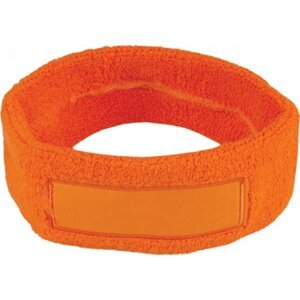 Printwear Sportovní unisex čelenka se štítkem pro potisk a nášivku Barva: Oranžová C1522
