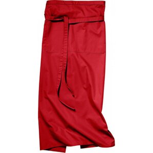 CG Workwear Gastro zástěra Roma odolná proti pomačkání 100 x 100 cm Barva: Červená, Velikost: 100 x 100 cm CGW1260