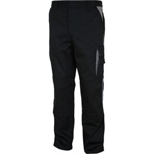 Carson Contrast Pracovní kalhoty s kontrastními prvky 300 g/m Barva: černá - šedá, Velikost: 102 CR480