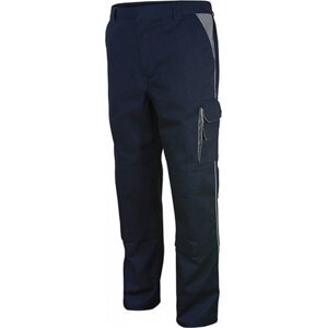 Carson Contrast Pracovní kalhoty s kontrastními prvky 300 g/m Barva: modrá námořní - šedá, Velikost: 102 CR480