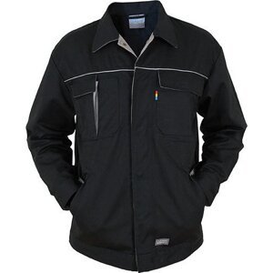 Carson Contrast Prodloužená pracovní bunda s kontrastními prvky Barva: černá - šedá, Velikost: 42 CR700