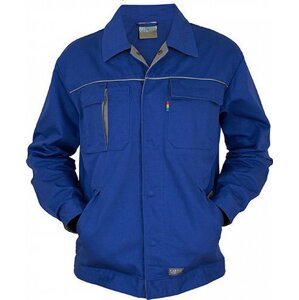 Carson Contrast Prodloužená pracovní bunda s kontrastními prvky Barva: modrá královská - šedá, Velikost: 42 CR700