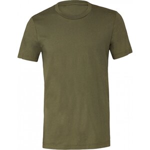 Bella+Canvas Vypasovné slim fit měkčené tričko v unisex střihu Barva: zelená vojenská, Velikost: L CV3001