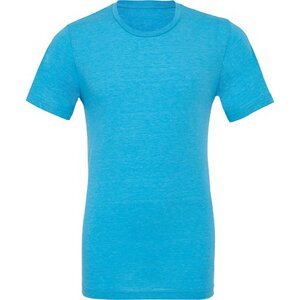 Bella+Canvas Unisex tričko trojsměsové pro melírový efekt Barva: modrá azurová melír, Velikost: L CV3413