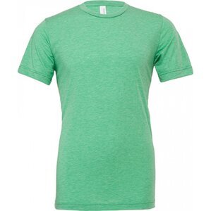 Bella+Canvas Unisex tričko trojsměsové pro melírový efekt Barva: zelená střední, Velikost: L CV3413