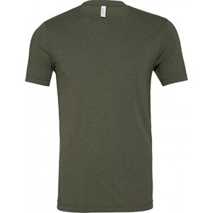 Bella+Canvas Unisex tričko trojsměsové pro melírový efekt Barva: Military Green Triblend, Velikost: L CV3413