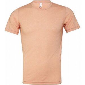 Bella+Canvas Unisex tričko trojsměsové pro melírový efekt Barva: oranžová broskvová, Velikost: XXL CV3413