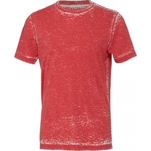 Bella+Canvas Unisex triko z lehké polybavlny  s mramorovým vzorem Barva: červená sepraná, Velikost: S CV3650