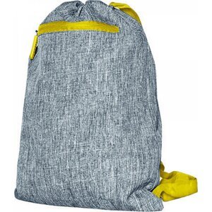 Batůžek Miami se zatahovací šňůrkou Bags2go 3 l, 42 x 33 cm Barva: šedá melange - žlutá, Velikost: 43 x 34 cm BS15391