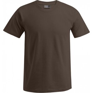 Pánské pevné prémiové triko Promodoro 100% bavlna Barva: Hnědá, Velikost: 4XL E3000