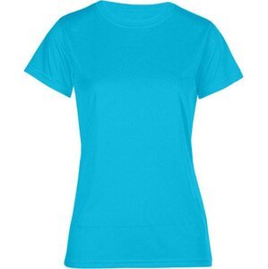 Promodoro Lehké dámské funkční interlok tričko s UV ochranou 125 g/m Barva: Modrá, Velikost: 3XL E3521